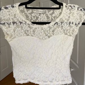 Abercrombie and Fitch lace crop top